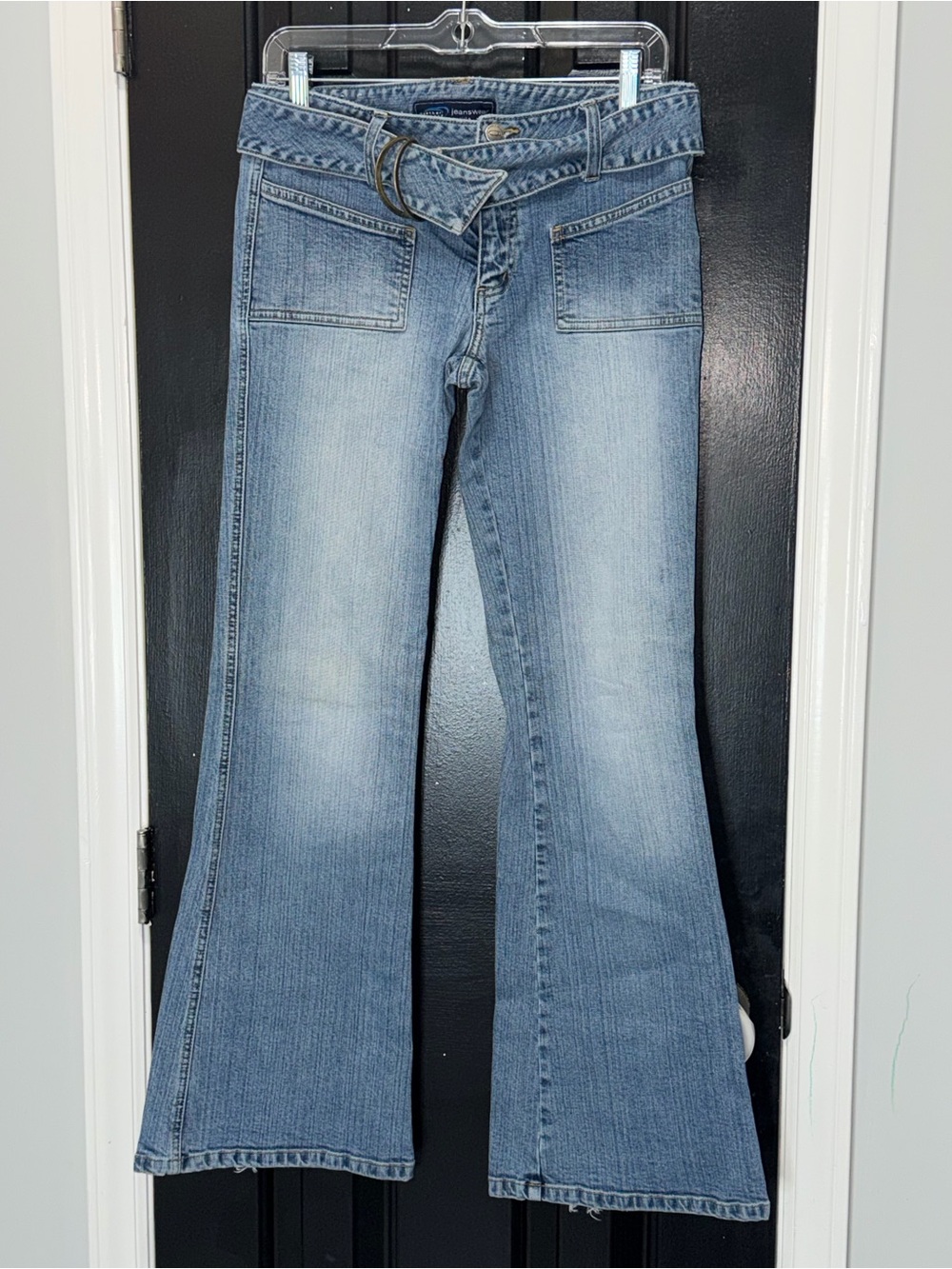 Vintage Y2K Women's WeatherVane Flared Jeans with Belt size 9